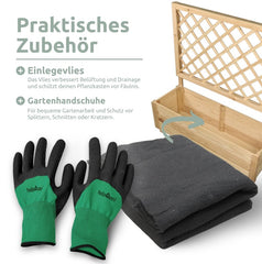 Pflanzkasten mit Rankgitter/Spalier aus Kiefer