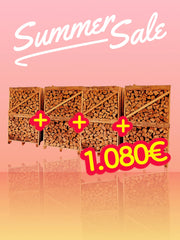 Premium Buchenbrennholz ofenfertig 2 Ster Palette