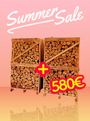 Premium Buchenbrennholz ofenfertig 2 Ster Palette