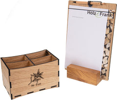 Table Caddy aus geölter FSC-Eiche - Besteckhalter und Organizer