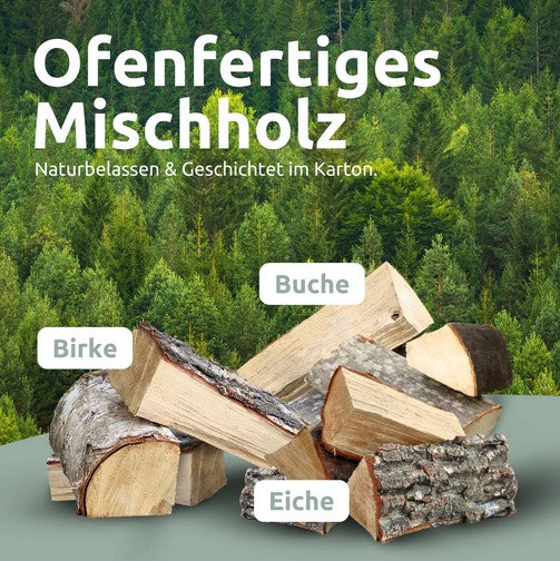 Brennholz Karton 30kg