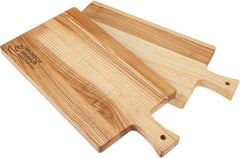 Cutting board with handle - oiled ash core - 40 x 20 x 2 cm