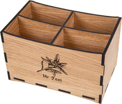 Table Caddy made of oiled FSC oak - cutlery holder and organizer