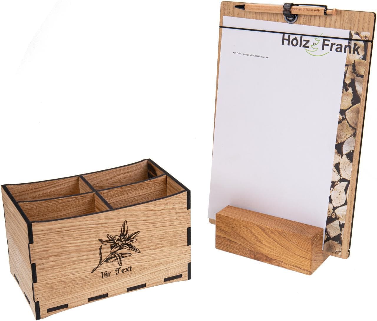 Table Caddy made of oiled FSC oak - cutlery holder and organizer