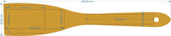 Personalized spatula made of oiled cherry wood with laser engraving and cut 